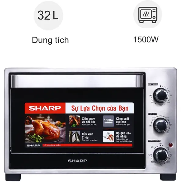 Lò nướng Sharp EO-A323RCSV-ST 32 lít