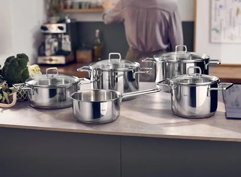 Bộ Nồi Fissler LumiTherm 5 Món Nắp Kính