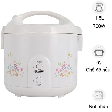 Nồi Cơm Điện Sharp KS-NR191STV-CU 1.8 Lít