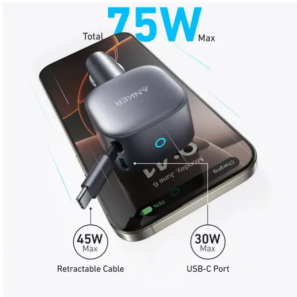 Tẩu Sạc Ô Tô Anker Nano 1C 75W USB-C B2B_A2738