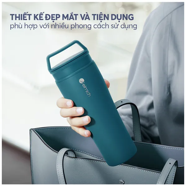 Cốc Giữ Nhiệt Inox 304 Elmich EL8374SB 600ml