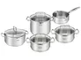 Bộ 5 Nồi Inox Cao Cấp Tefal Duetto Plus, Gồm Quánh 16cm/Nồi 18cm/Nồi 20/Nồi 22cm/Nồi 24cm