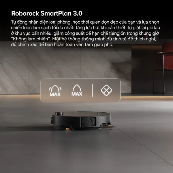 Robot Hút Bụi Roborock Saros 20 Sonic Complete Màu Đen