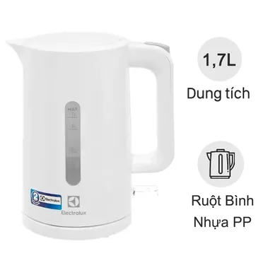 Bình đun siêu tốc 1.7 lít Electrolux E2EK1-100W