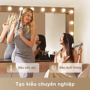 Máy Sấy Tóc Tốc Độ Cao Dreame AHD51 Hair Pocket Màu Vàng Đồng 6