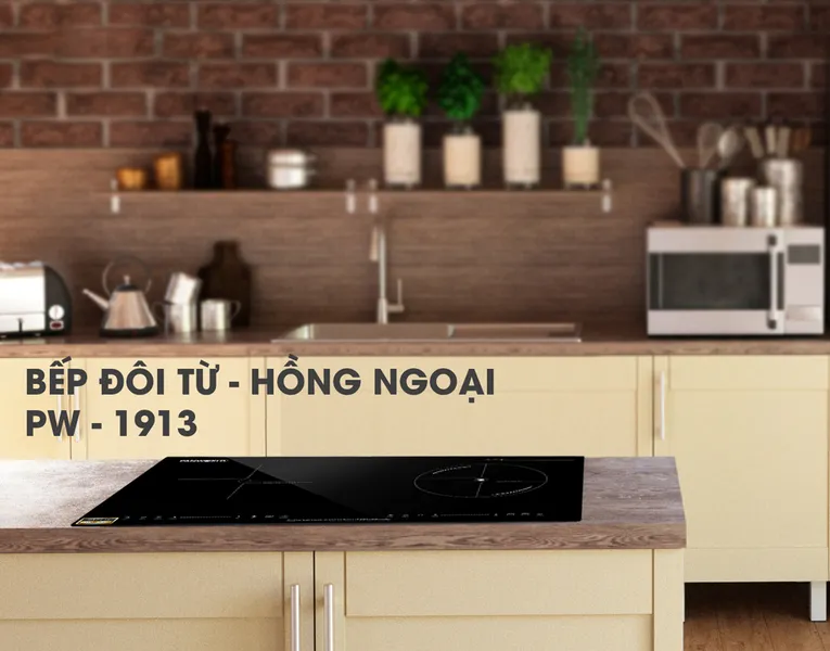 Bếp Đôi Từ - Hồng Ngoại Panworld PW-1913