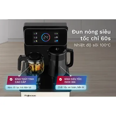 Cây Nước Nóng Lạnh Bình Âm Kết Hợp Bàn Pha Trà Cafe Fujihome TBD22 2
