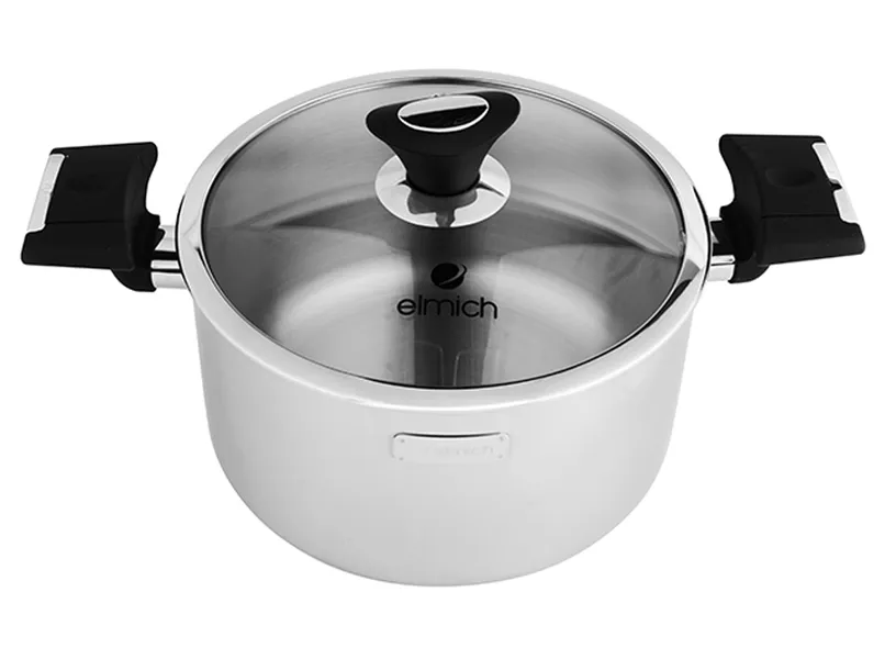 Bộ Nồi Chảo Inox Cao Cấp 3 Lớp Đáy Liền Elmich EDA-0866