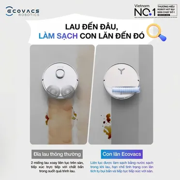 Robot Hút Bụi Thông Minh Ecovacs T90 Pro Omni Cấp Xả Nước Tự Động 13