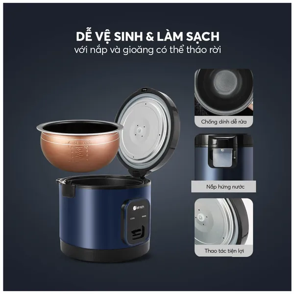 Nồi Cơm Điện Elmich RCE-9129 1.8 Lít