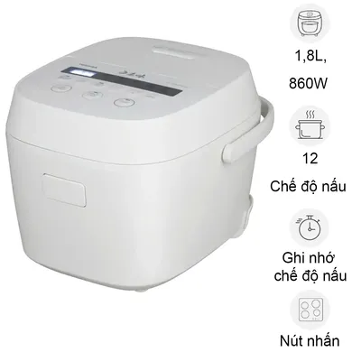 Nồi Cơm Điện Tử Toshiba RC-18DR5UVN(W) 1.8 Lít