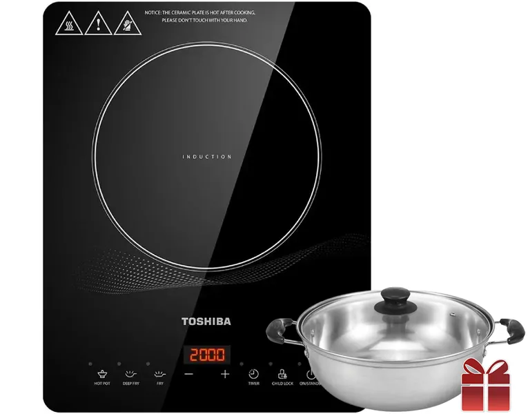 Bếp Điện Từ Toshiba IC-20R1SV (Tặng Kèm Nồi)