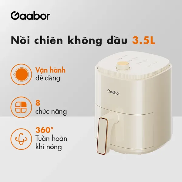 Nồi Chiên Không Dầu Gaabor AF-35M01A