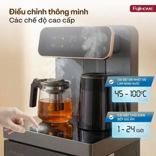 Cây Nước Nóng Lạnh Kết Hợp Bàn Pha Trà, Cafe Fujihome TB243AN