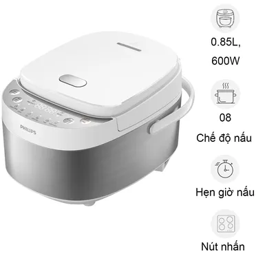Nồi Cơm Điện Tử Philips HD3170/66 0.85 Lít