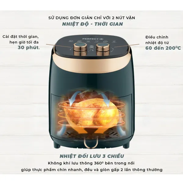 Nồi Chiên Không Dầu Perfect PF-G03