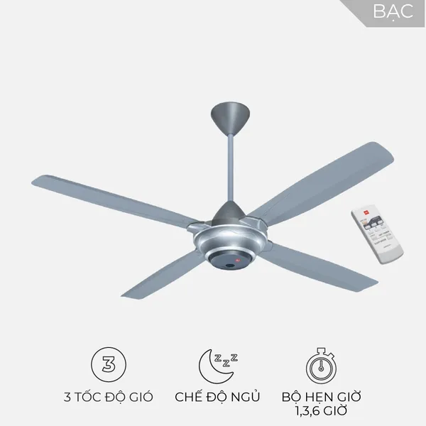 Quạt Trần KDK M56XR(SIL)