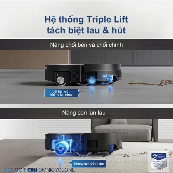 Robot Hút Bụi Lau Nhà Ecovacs Deebot X11 OmniCyclone