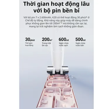 Máy Hút Bụi Lau Sàn Khô Và Ướt Đa Năng Dreame Mova K20 7