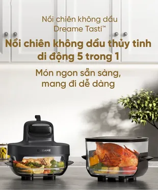Nồi Chiên Không Dầu 2 Lòng Nồi Dreame Tasti PT60 5
