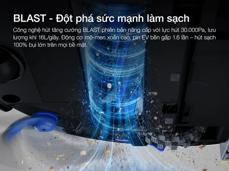 Robot Hút Bụi Thông Minh Ecovacs T90 PRO OMNI Màu Đen