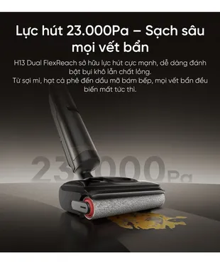Máy Hút Bụi Lau Sàn Cầm Tay Dreame H13 Dual Flexreach 10