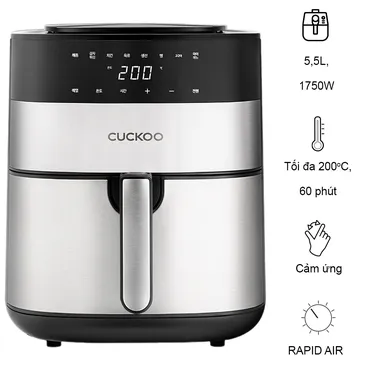 Nồi Chiên Không Dầu Cuckoo CAF-G0510T/BKVNCV Màu Đen