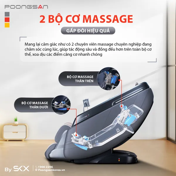 Ghế Massage Cao Cấp Poongsan MCP-865
