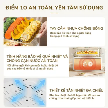 Nồi Lẩu Hấp Đa Năng Unie UE668 10 Lít 10