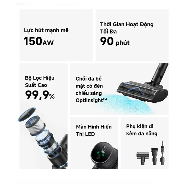 Máy Hút Bụi Lau Nhà Cầm Tay Mova S4 Detect