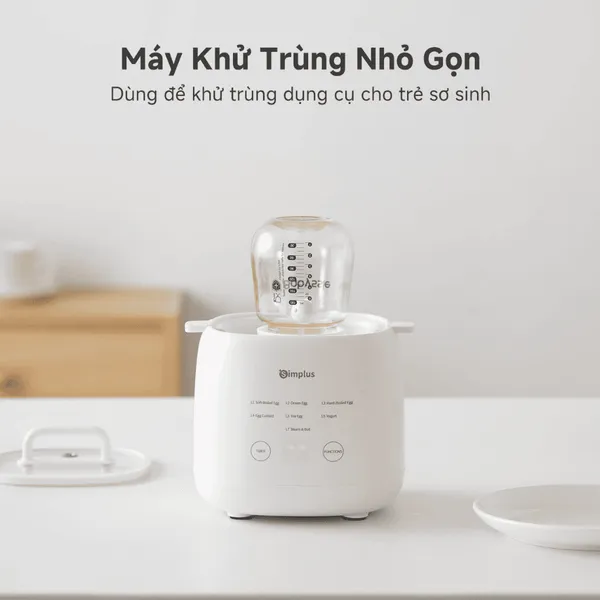 Máy Hấp Luộc Trứng Simplus DZEG006WH01