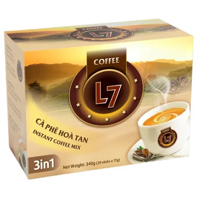 Cà Phê Hòa Tan L7 3in1 - Loại Hộp 340g