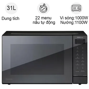 Lò Vi Sóng Inverter Kết Hợp Nướng Panasonic NN-GT65QBYUE 31 Lít