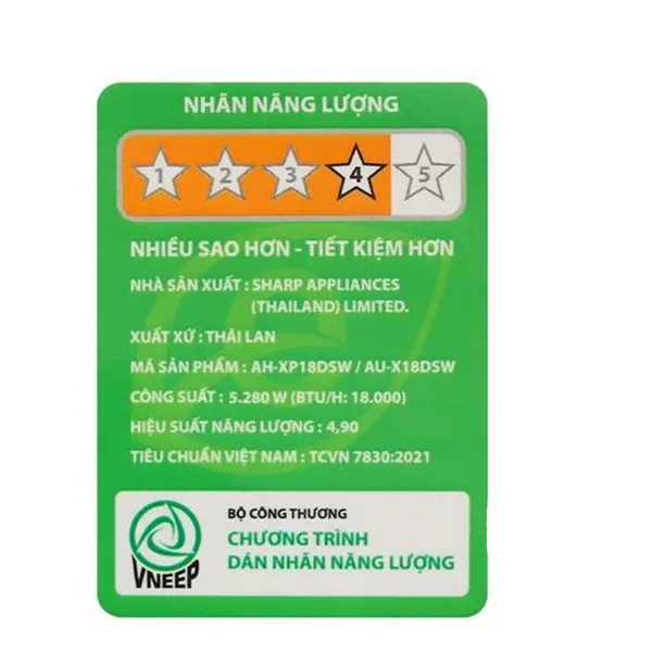 Máy Lạnh Sharp Inverter 2 Hp AH-XP18DSW