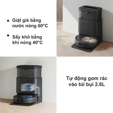 Robot Hút Bụi Lau Nhà Ecovacs Deebot N30 Pro Omni Đen 0