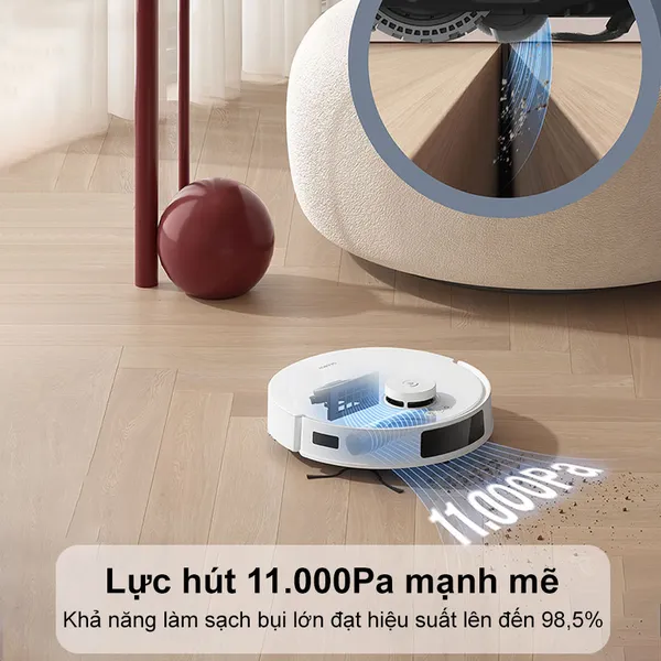 Robot Hút Bụi Thông Minh Ecovacs T30e Pro Omni Màu Trắng